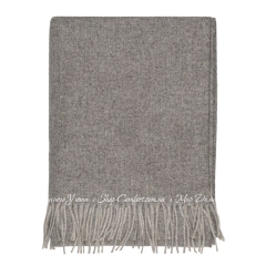 Итальянский шерстяной плед Fazzini CUZCO Grigio-7 140х200