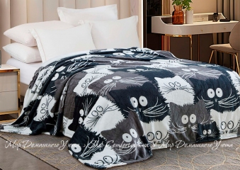 Мягкий детский флисовый плед Love You Ночные сторожа 150х200