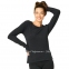 Женская термофутболка с длинным рукавом KEY Hot Touch LVD 729 1 CZ черная